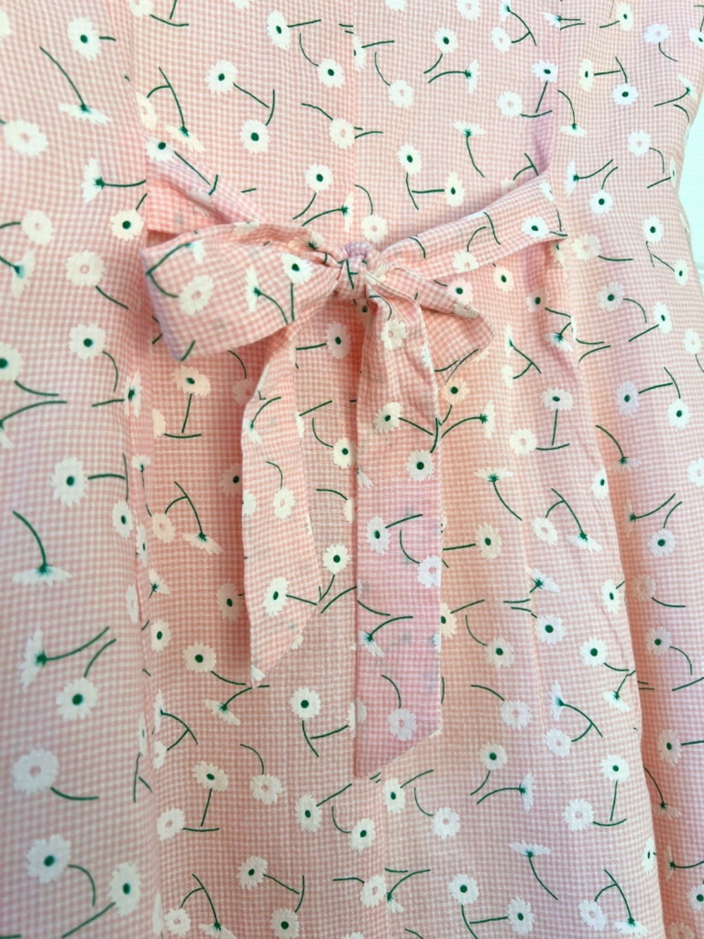 MODCLOTH Daytime Gingham Floral Dress, Women's size 6 - Picture 7 of 7